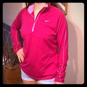 Hot Pink Nike Quarter Zip Pullover XL